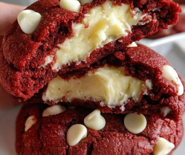 Red Velvet White Chocolate Cheesecake Cookies