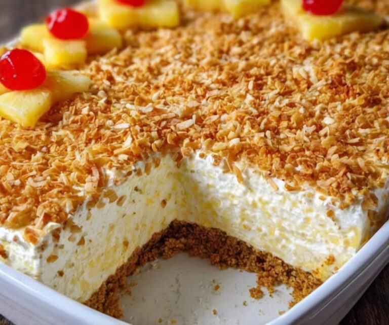 No Bake Pineapple Dream Dessert