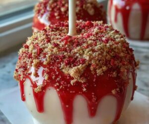 Strawberry Shortcake Candy Apples Recipe