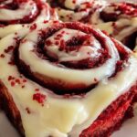Red Velvet Cinnamon Rolls with Cream Cheese Icing