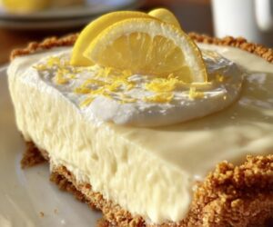 No-Bake Cream Cheese Lemonade Pie – The Ultimate Refreshing Summer Dessert