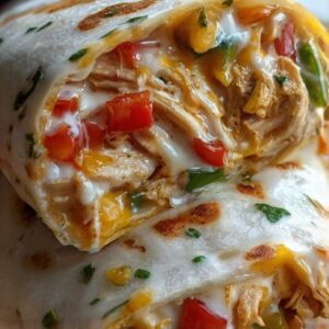 Chicken Bell Pepper Ranch Burritos Recipe