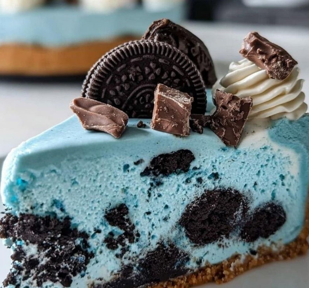 Cookie Monster Cheesecake
