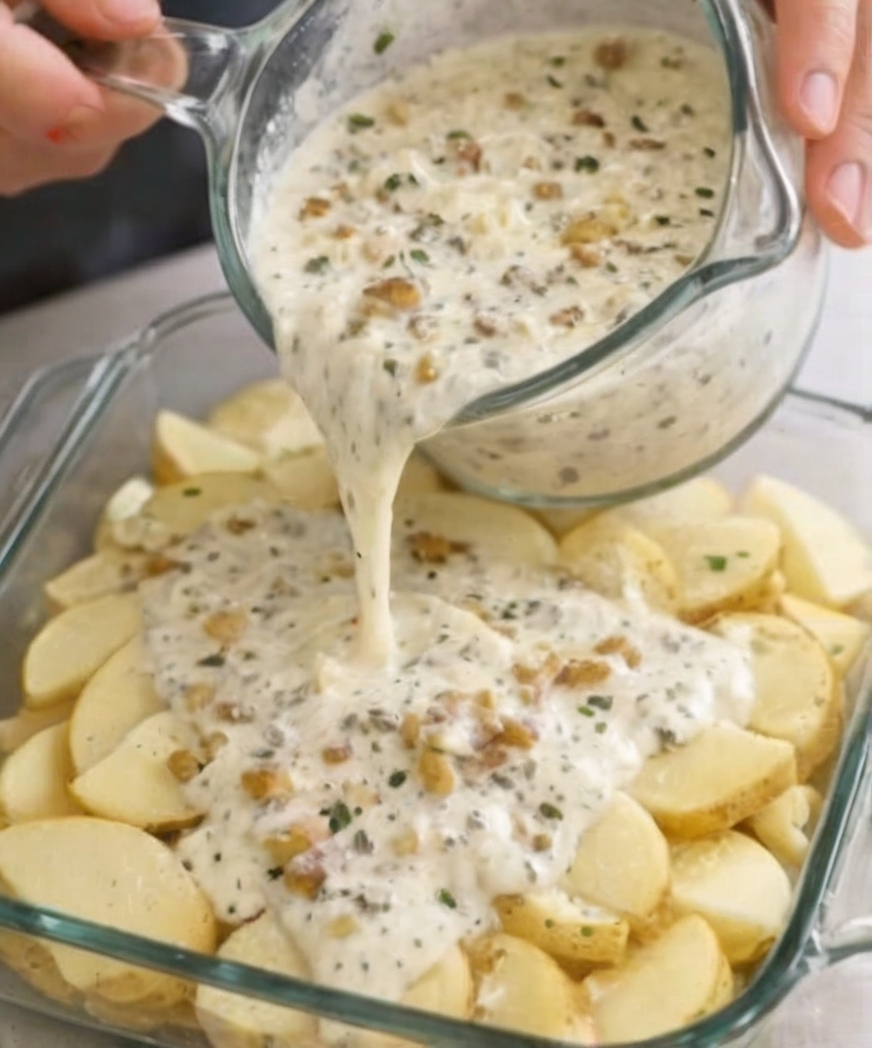 Creamy Potato Casserole: Cozy Winter Pour-Over Recipe
