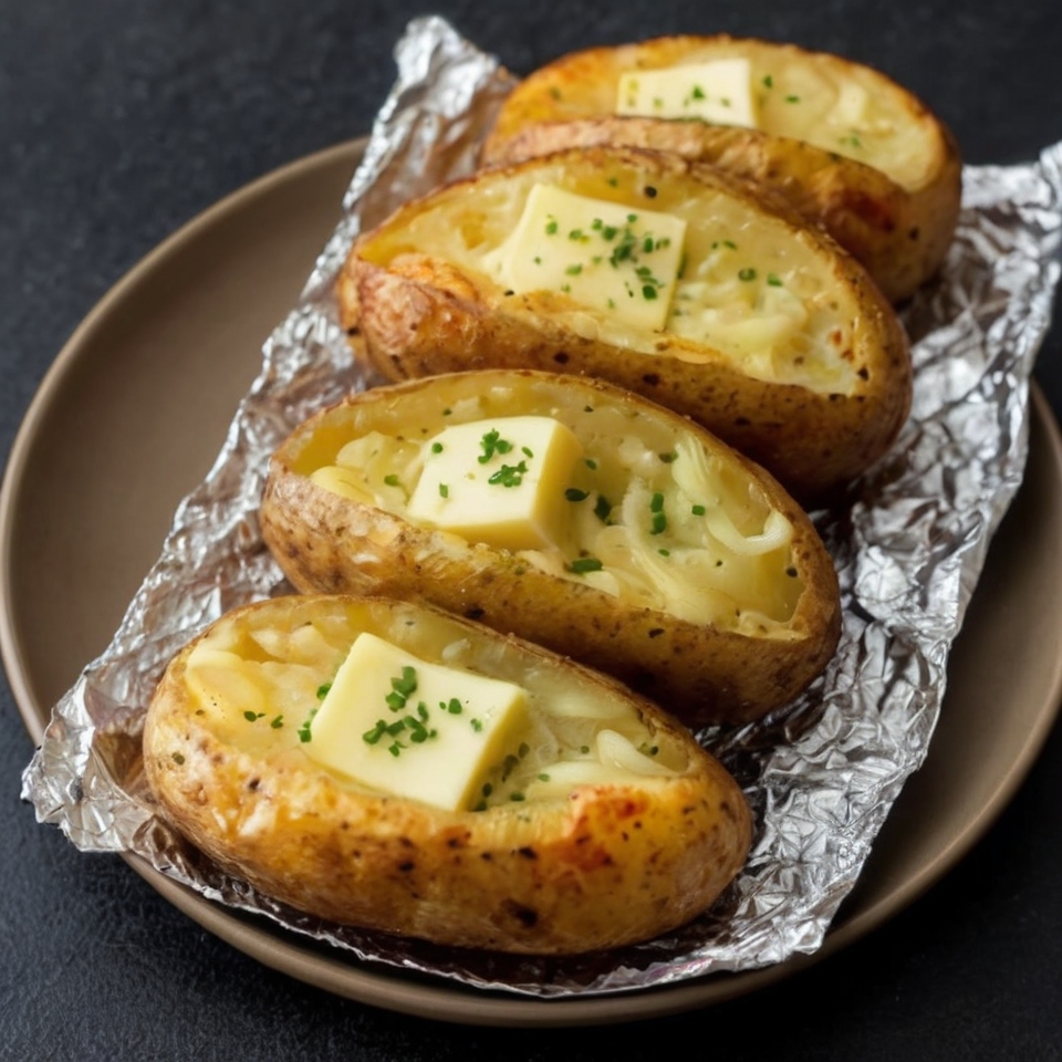 Baked Potato – The Fastest Way to Make Crispy, Fluffy Baked Potatoes